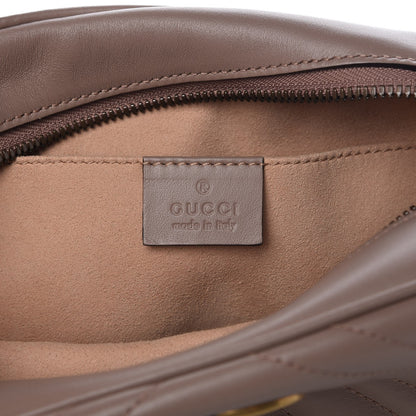 Gucci Calfskin Matelasse Small GG Marmont Chain Shoulder Bag Porcelain Rose 6 of 7