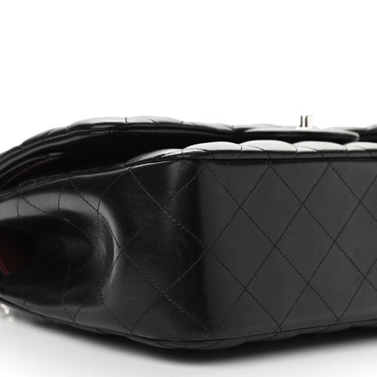 Chanel Lambskin Quilted Jumbo Double Flap Black 8 of 10