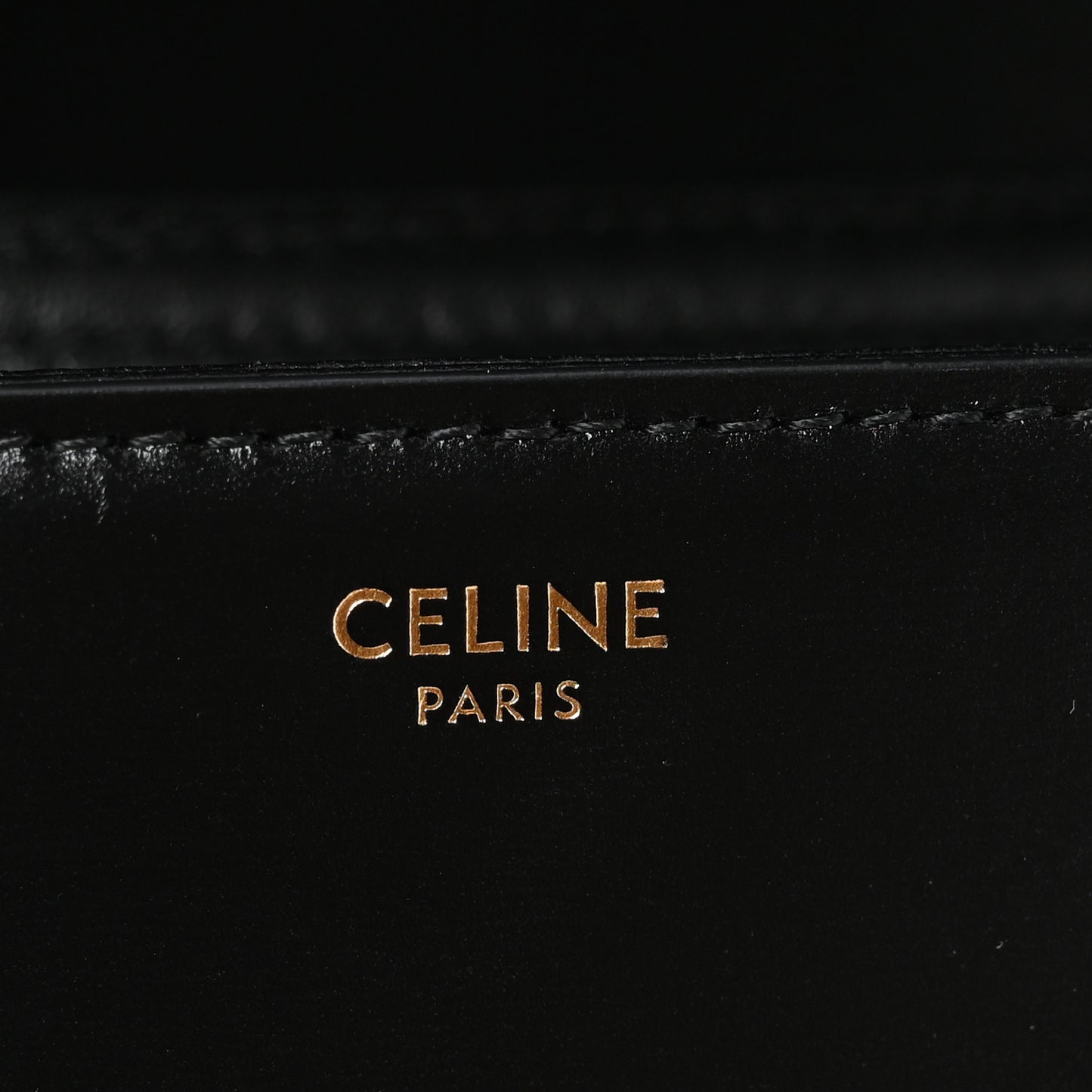Shiny Calfskin Medium Triomphe Black