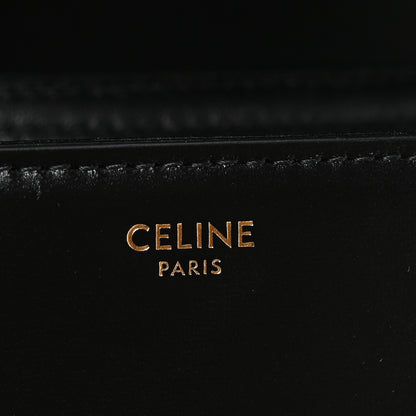 Celine Shiny Calfskin Medium Triomphe Black 5 of 10