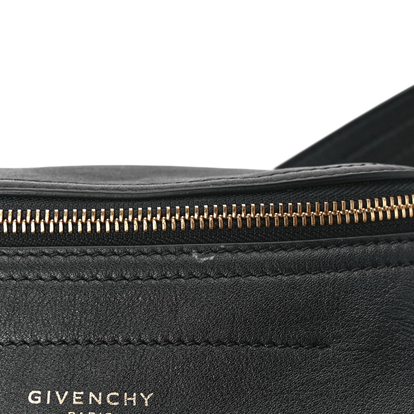 Calfskin Mini Whip Belt Bag Black