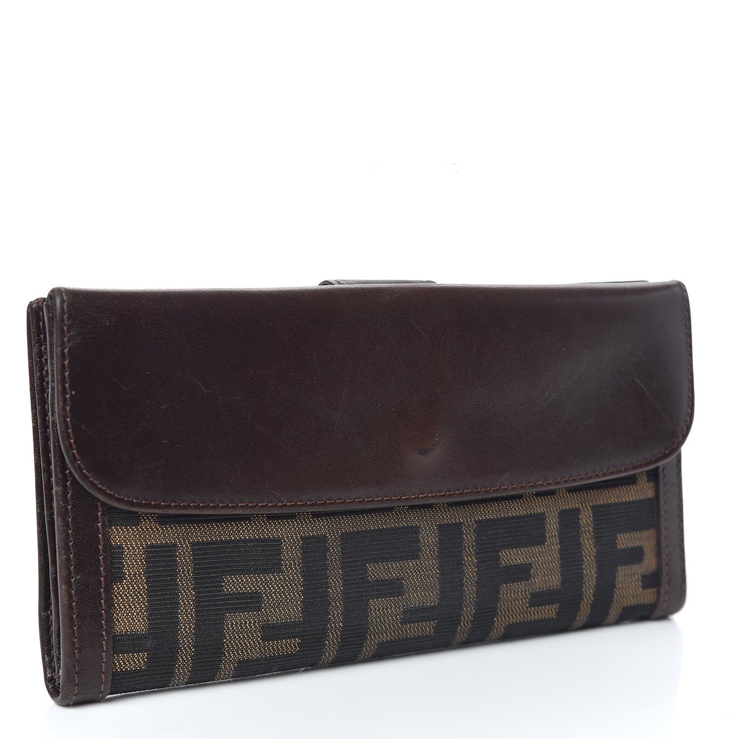Fendi Zucca Continental Wallet Tobacco 3 of 10