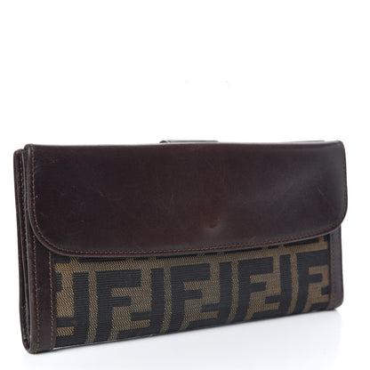 Fendi Zucca Continental Wallet Tobacco 3 of 10
