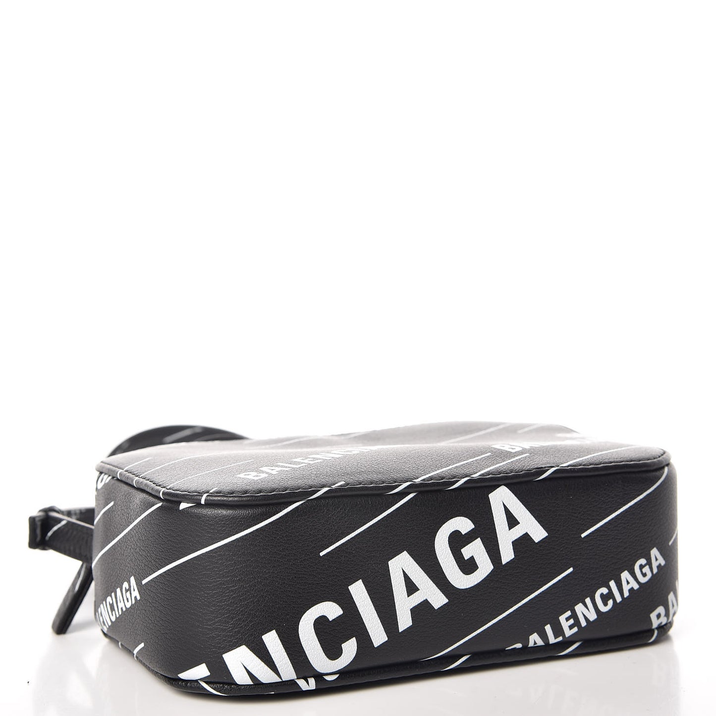 Calfskin Logo Print XS Everyday Camera Bag Black