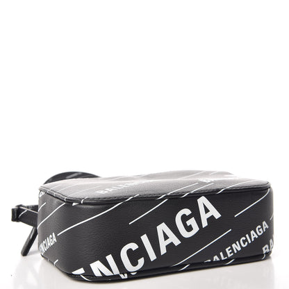 Balenciaga Calfskin Logo Print XS Everyday Camera Bag Black 4 of 9