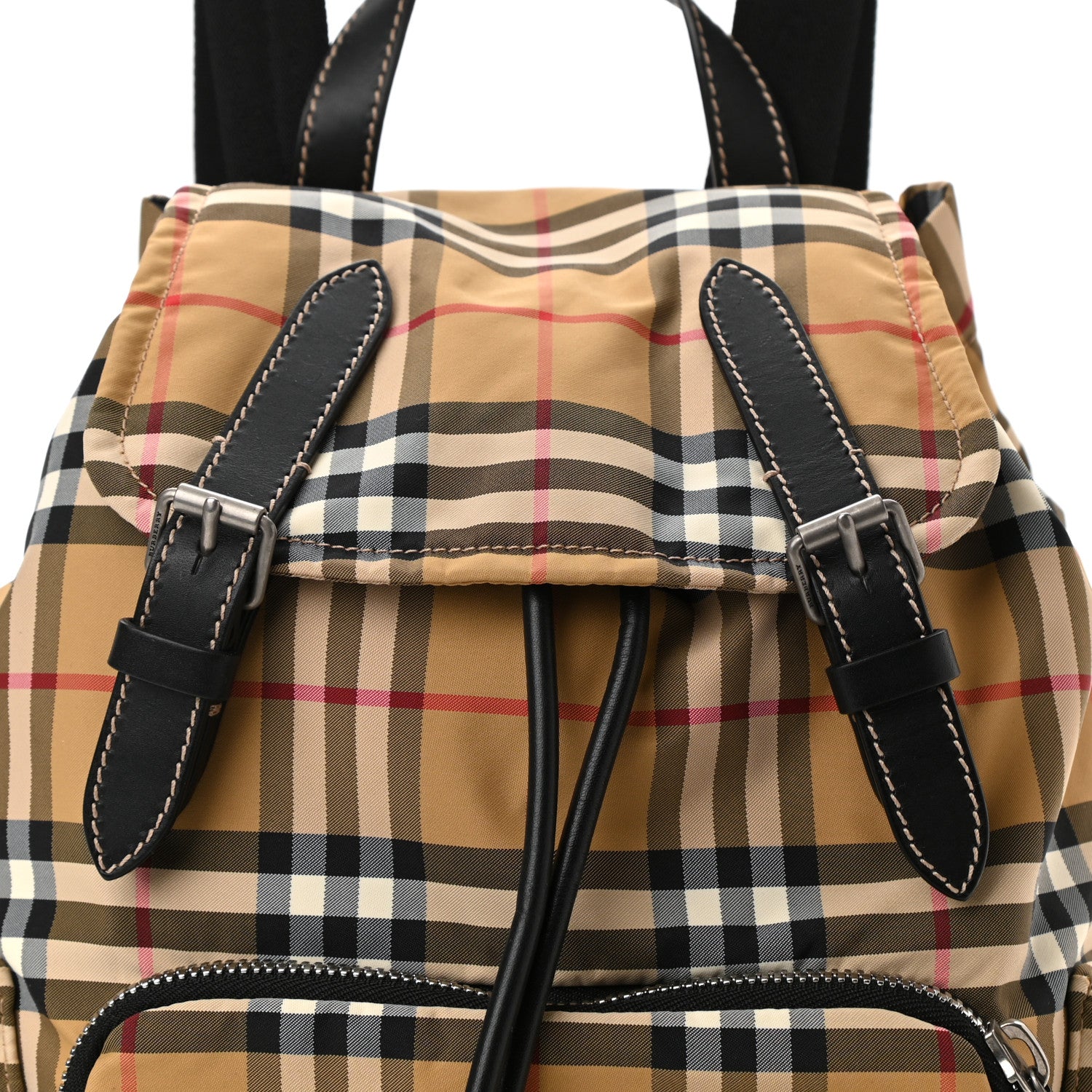 Burberry Nylon Vintage Check Medium Rucksack Backpack Antique Yellow 8 of 10