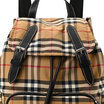 Burberry Nylon Vintage Check Medium Rucksack Backpack Antique Yellow 8 of 10