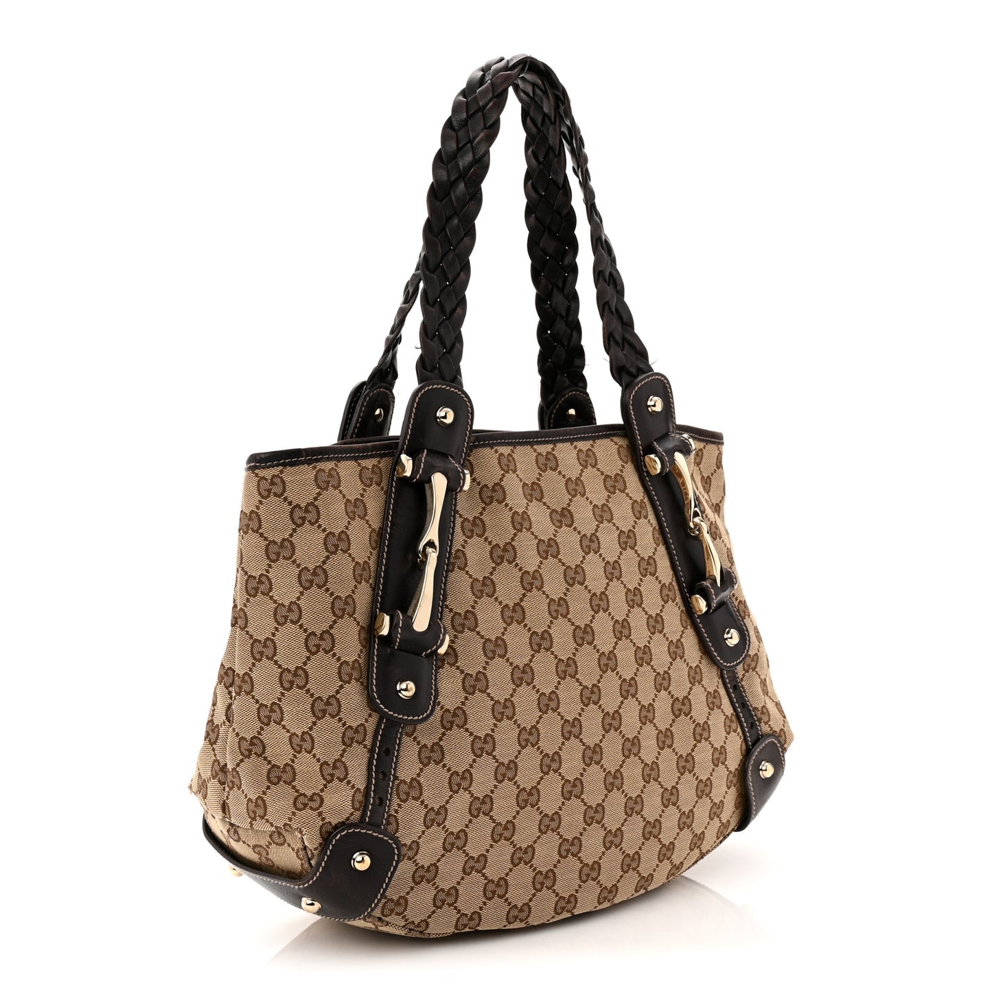Monogram Small Pelham Shoulder Bag Dark Brown