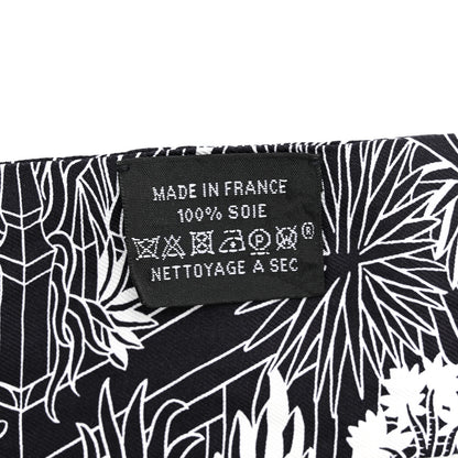 Hermes Silk Animapolis Twilly Black White 3 of 4