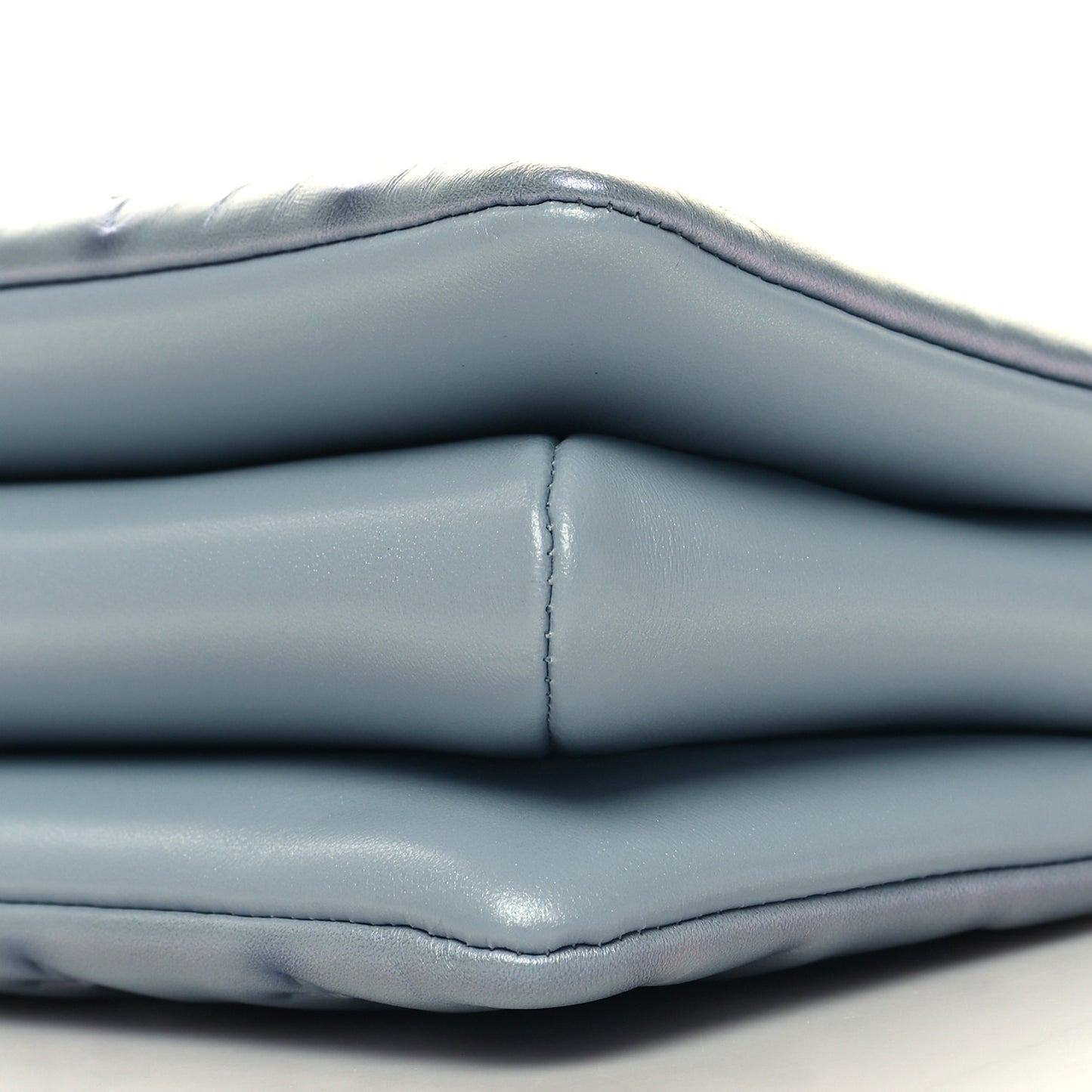 Metallic Lambskin Embossed Monogram Coussin BB Blue