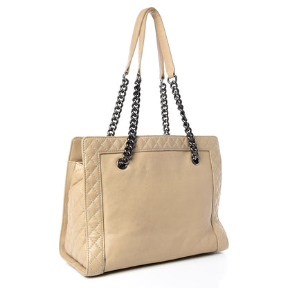 Chanel Lambskin Boy Reverso Shopping Tote Beige 3 of 26