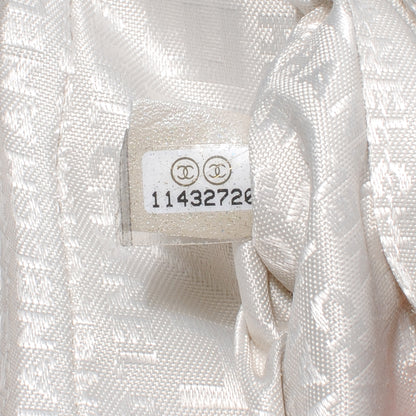Chanel Quilted Cotton Club Cosmetic Pouch Light Silver 7 of 7