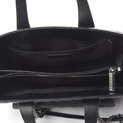 Chanel Grained Calfskin Quilted Large Casual Pocket Tote Black 5 of 13