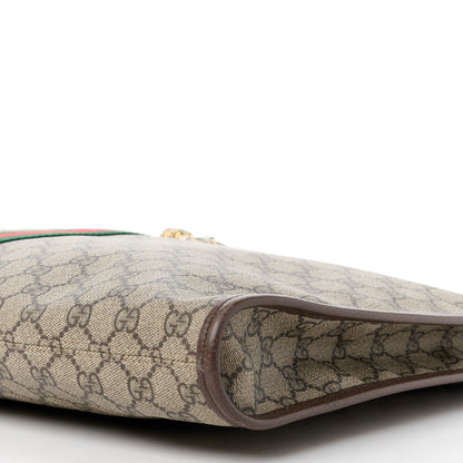 Gucci GG Supreme Monogram Large Rajah Chain Tote Beige New Acero 14 of 14