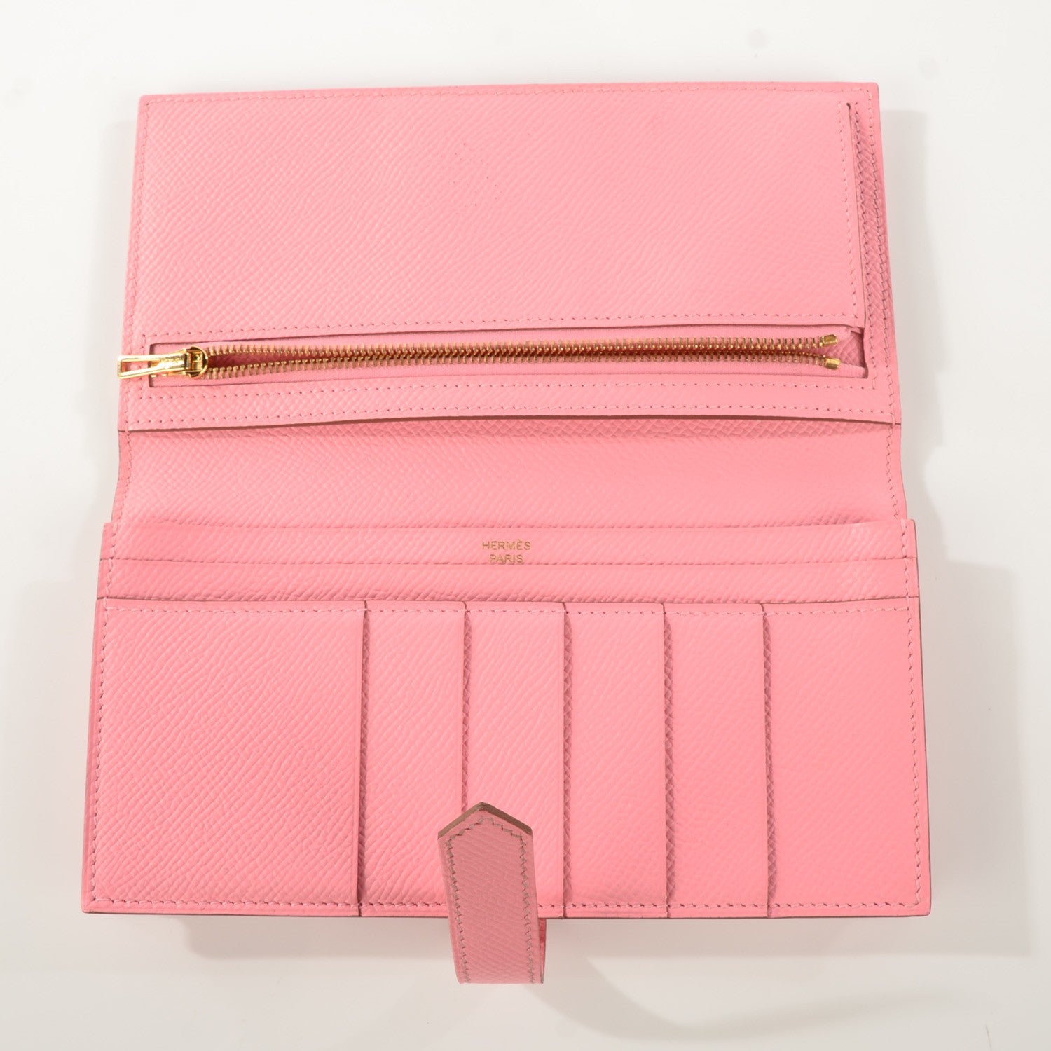 Hermes Epsom Bearn Gusset Wallet Rose Confetti 5 of 7