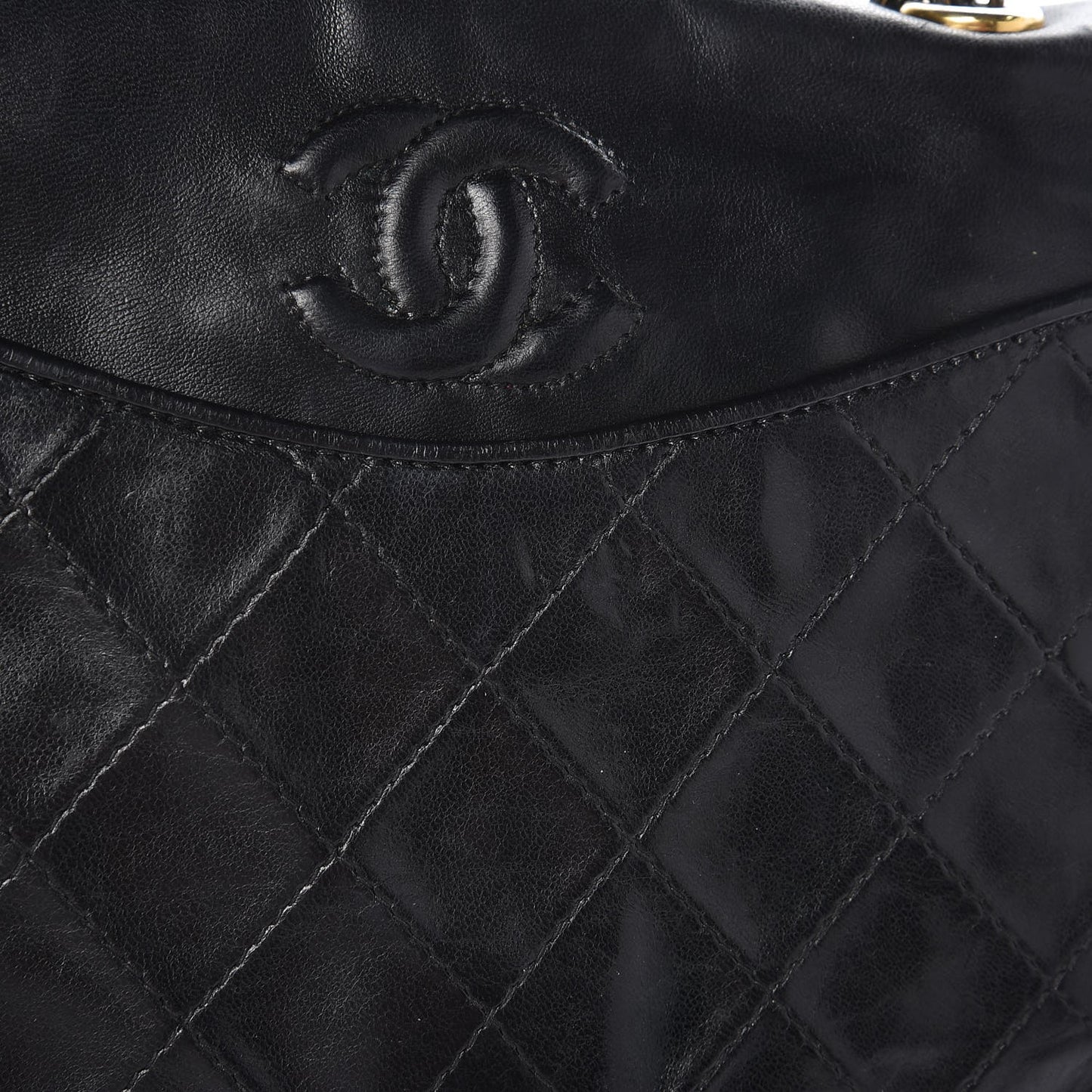 Lambskin Quilted CC Small Single Flap Black