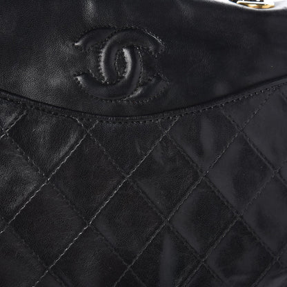 Chanel Lambskin Quilted CC Small Single Flap Black 9 of 10