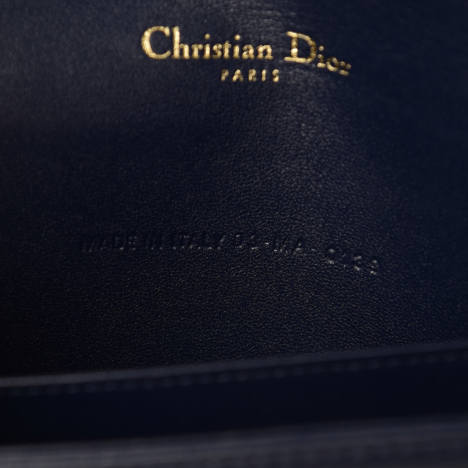 Christian Dior Lambskin Cannage Lady Dior Convertible Clutch Navy Blue 7 of 11