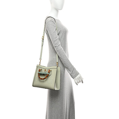 Gucci Charisma Calfskin Gucci Embossed Web Diana Tote Bag Salvy Green 2 of 11