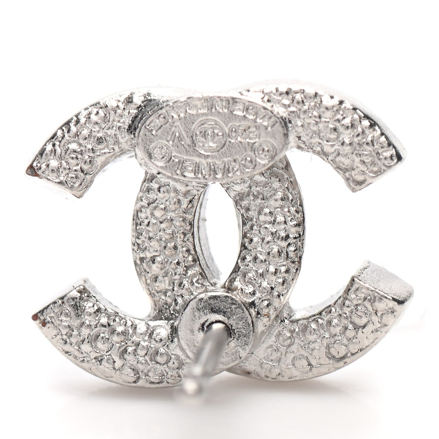 Crystal Timeless CC Earrings Silver