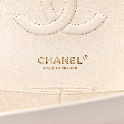 Chanel Caviar Quilted Medium Double Flap White 6 of 11