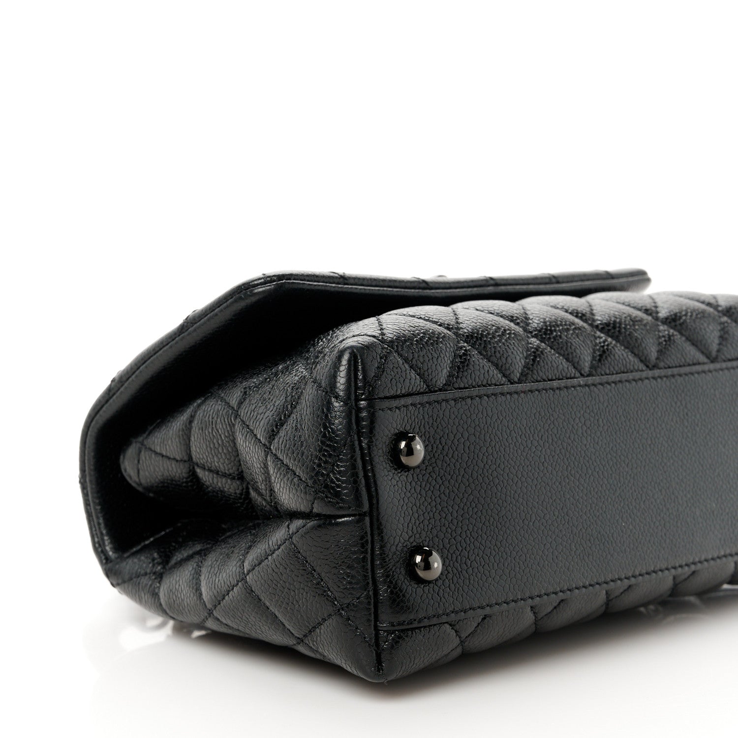 Chanel Caviar Quilted Mini Coco Handle Flap So Black 10 of 11