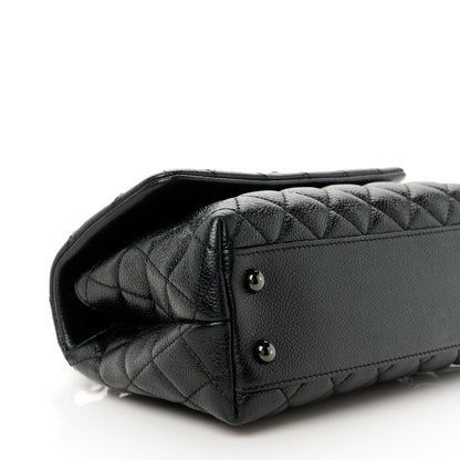 Chanel Caviar Quilted Mini Coco Handle Flap So Black 10 of 11