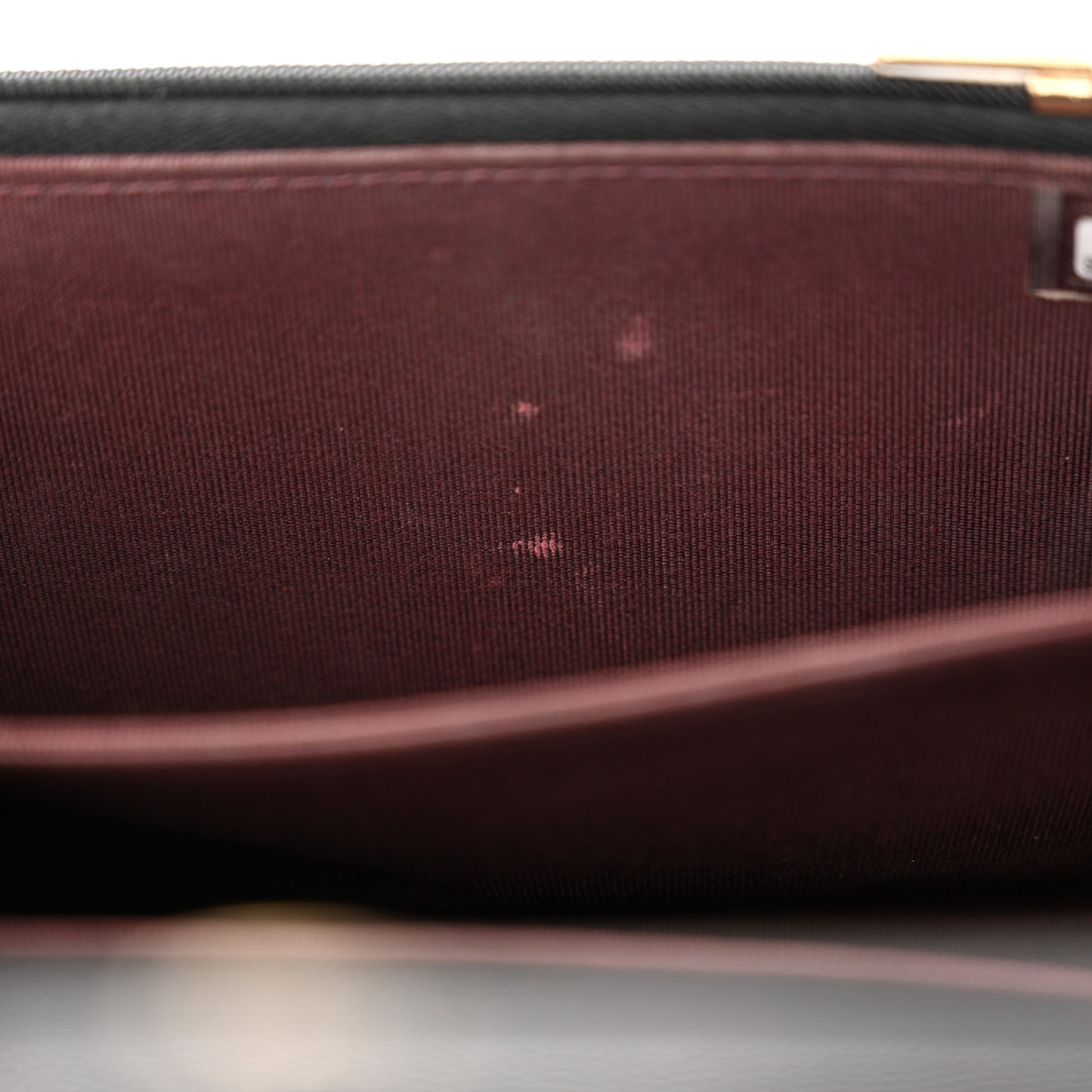 Caviar Quilted Mini Wallet On Chain WOC Black