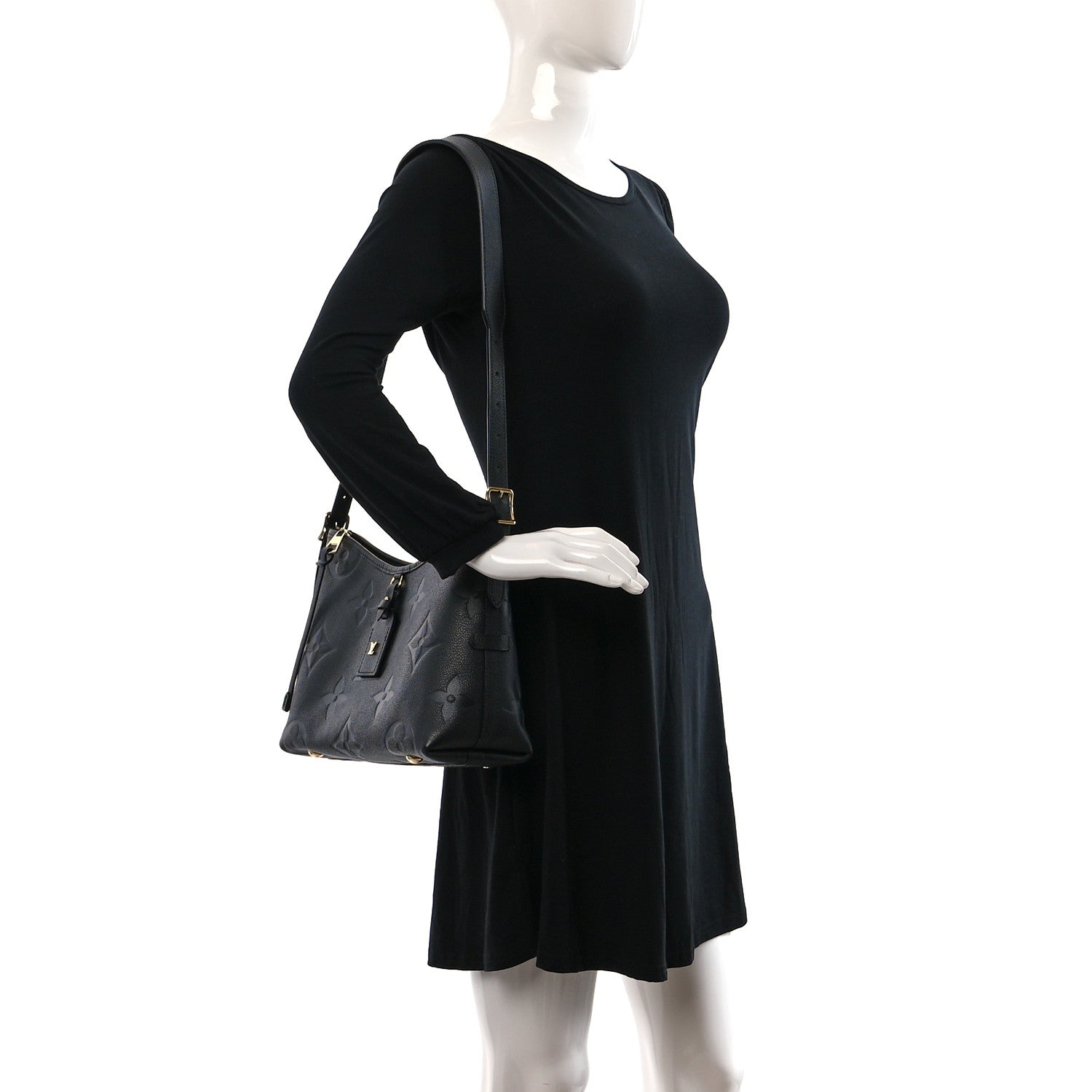 Louis Vuitton Empreinte Carryall PM Black 2 of 9