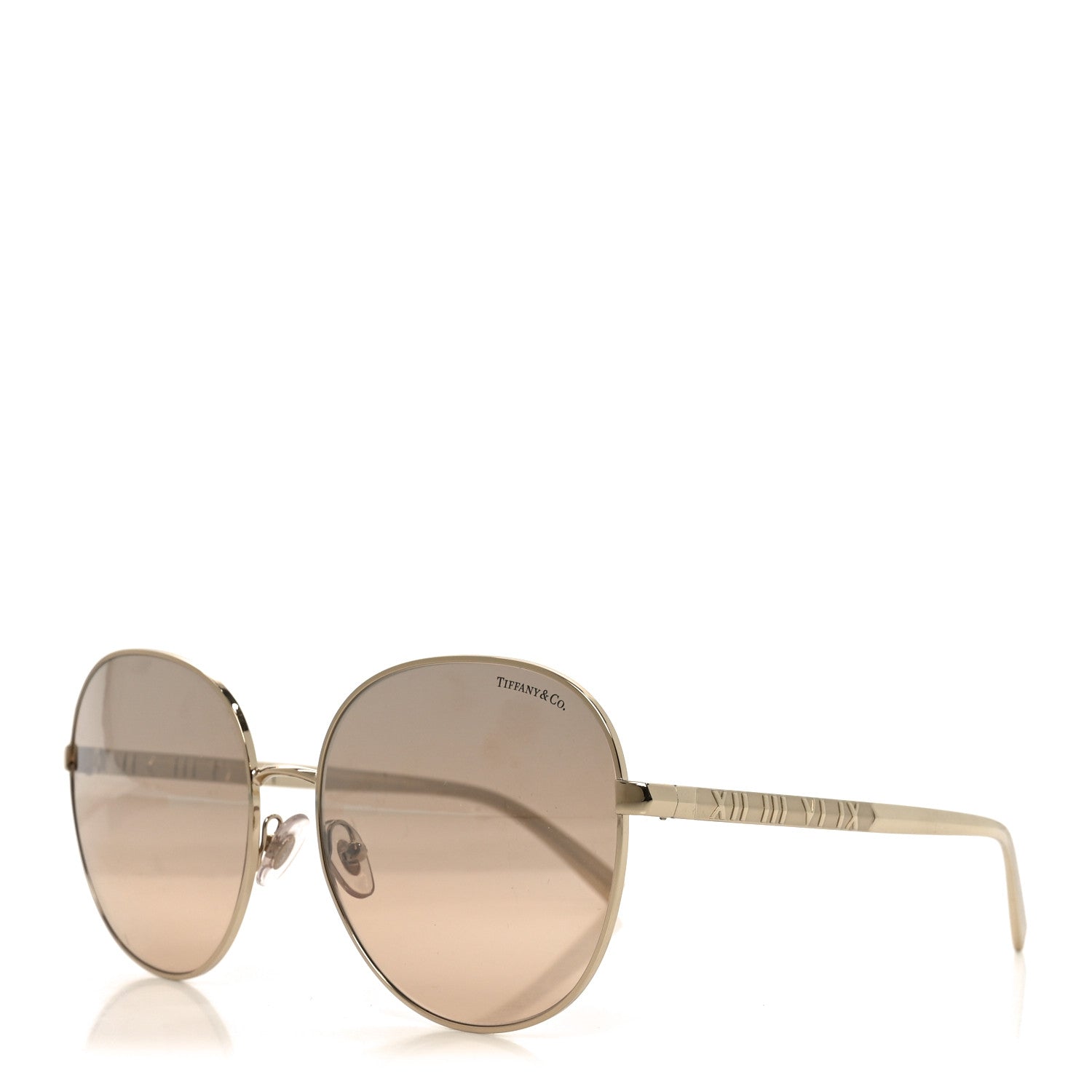 Tiffany Atlas Round Sunglasses TF 3079 Gold 1 of 7