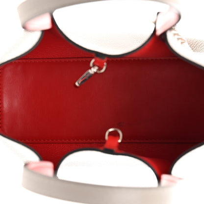 Christian Louboutin Calfskin Spiked Mini Cabarock Shopper Tote Grey 5 of 10