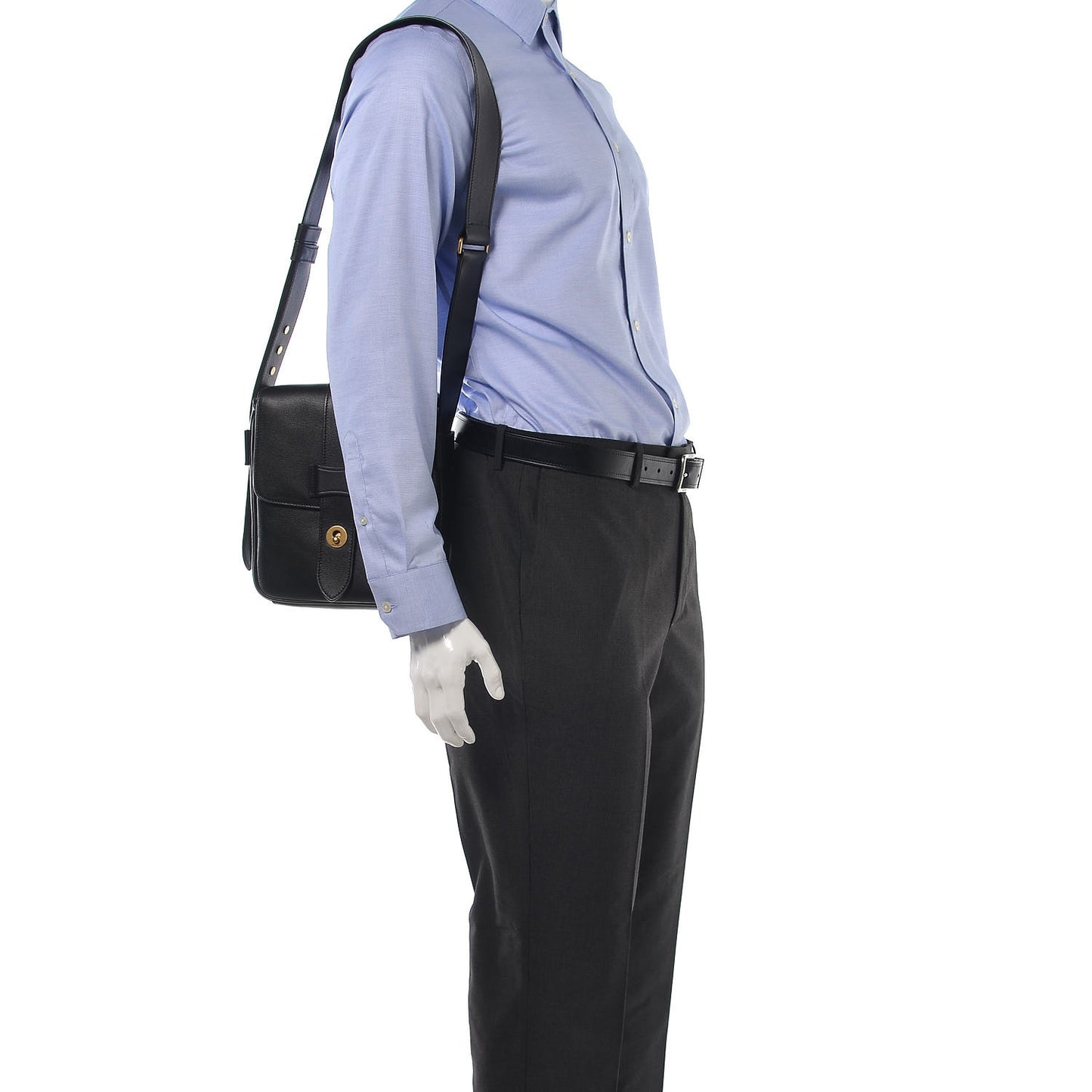 Vitello Crossbody Bag Black