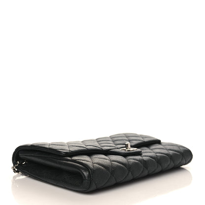 Chanel Caviar Quilted Clutch With Chain Flap Black 4 of 9