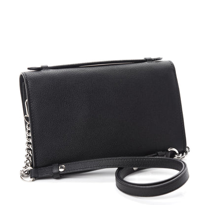 Louis Vuitton Calfskin Lockme Clutch Black 3 of 11