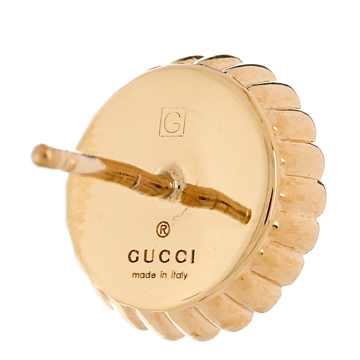Gucci Resin Crystal Single GG Earring Pink Gold 4 of 5