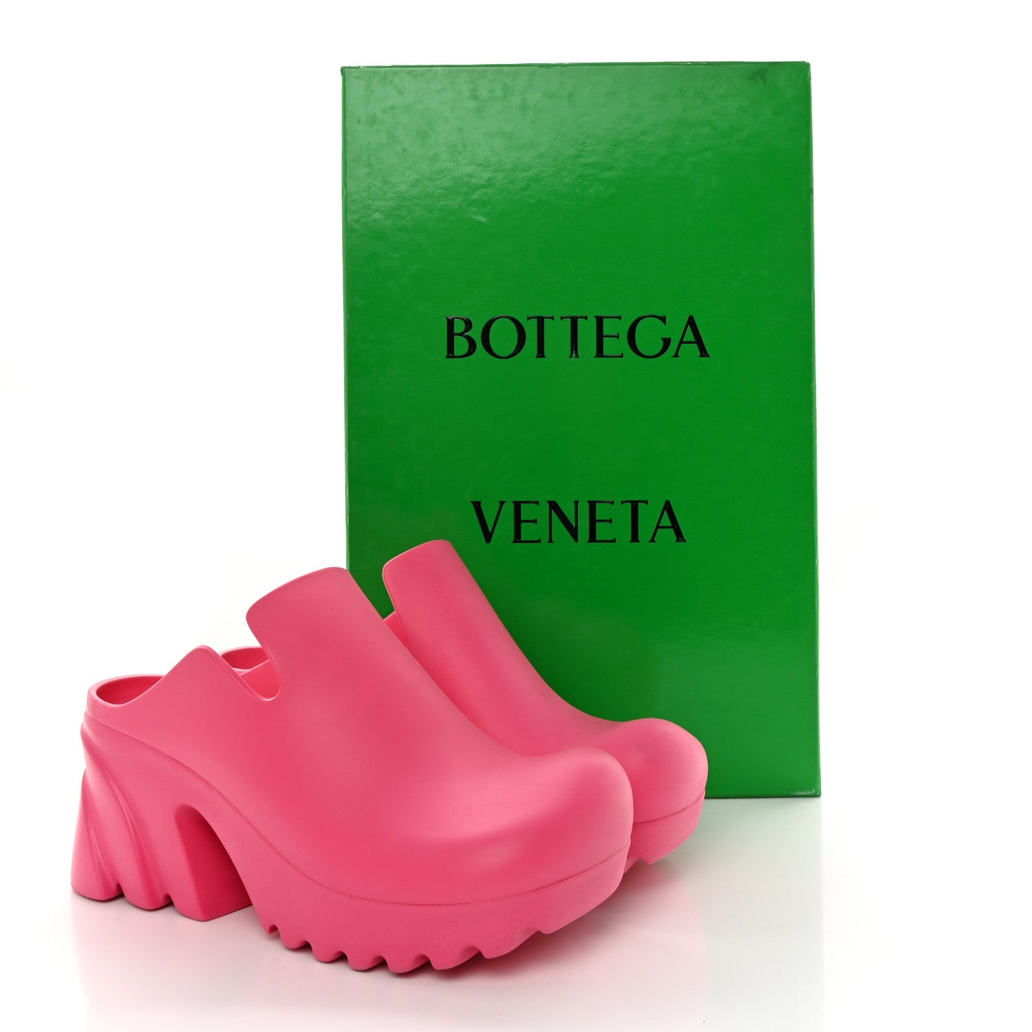 Bottega Veneta Rubber Flash 40/95mm Clogs 40 Cranberry 11 of 11