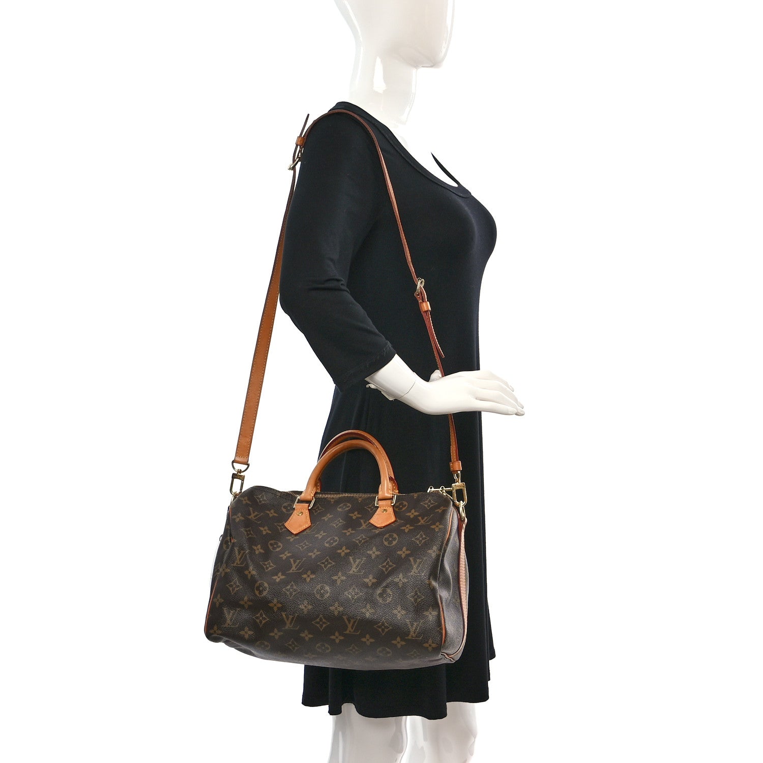 Louis Vuitton Monogram Speedy Bandouliere 30 2 of 8