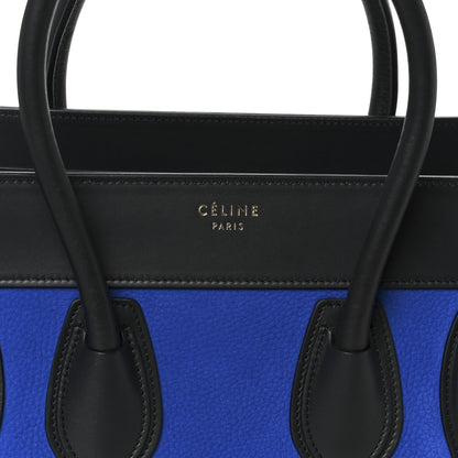 Celine Nubuck Smooth Calfskin Micro Tri-Color Luggage Bright Blue 8 of 10