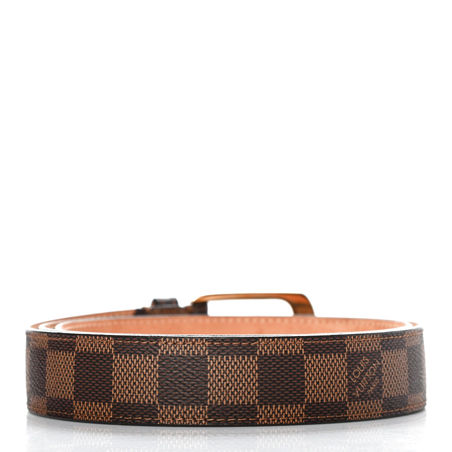 Louis Vuitton Damier Ebene 30mm Ellipse Belt 90 36 2 of 7