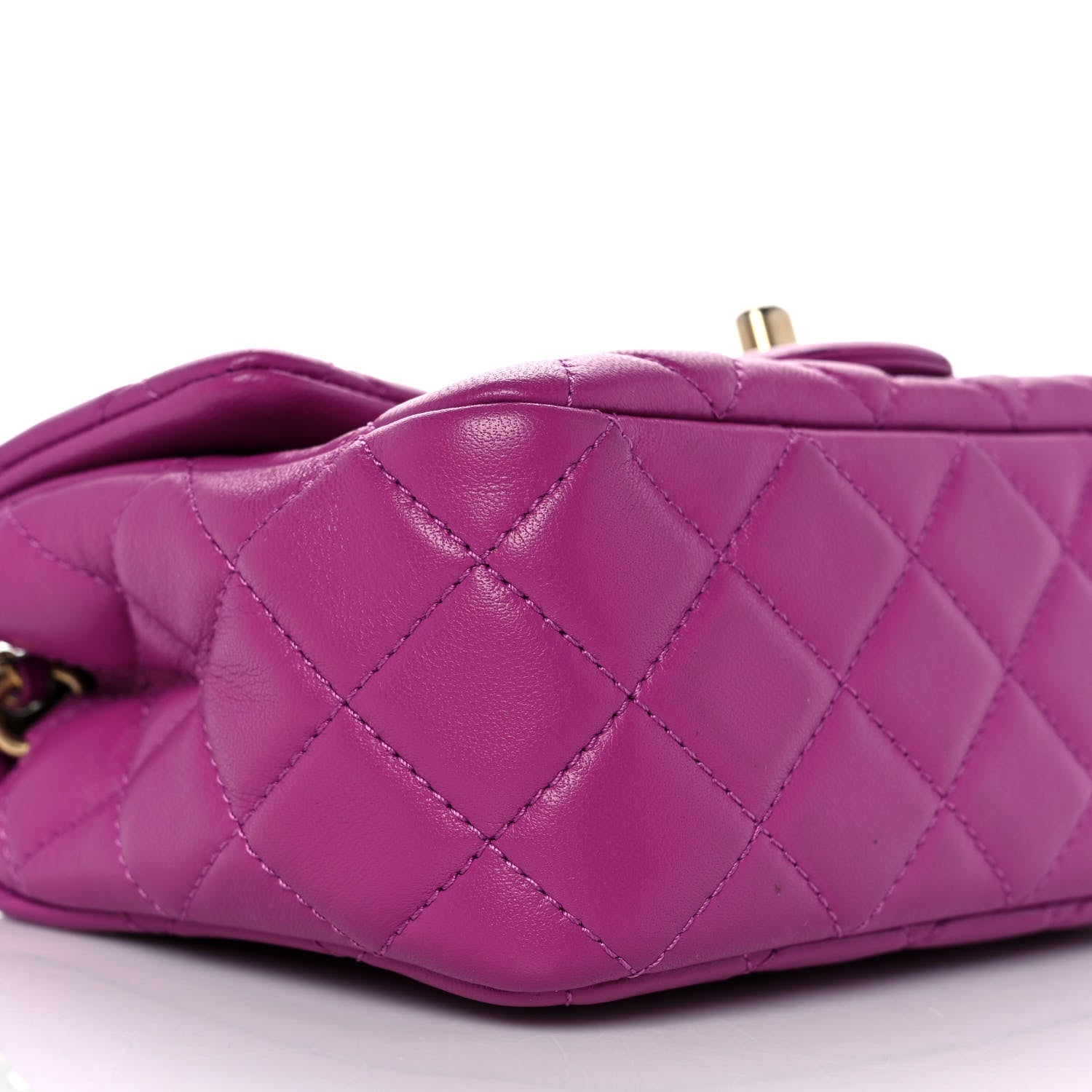 Chanel Lambskin Quilted Mini Pearl Crush Flap Purple 7 of 10