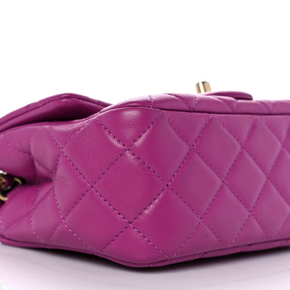 Chanel Lambskin Quilted Mini Pearl Crush Flap Purple 7 of 10