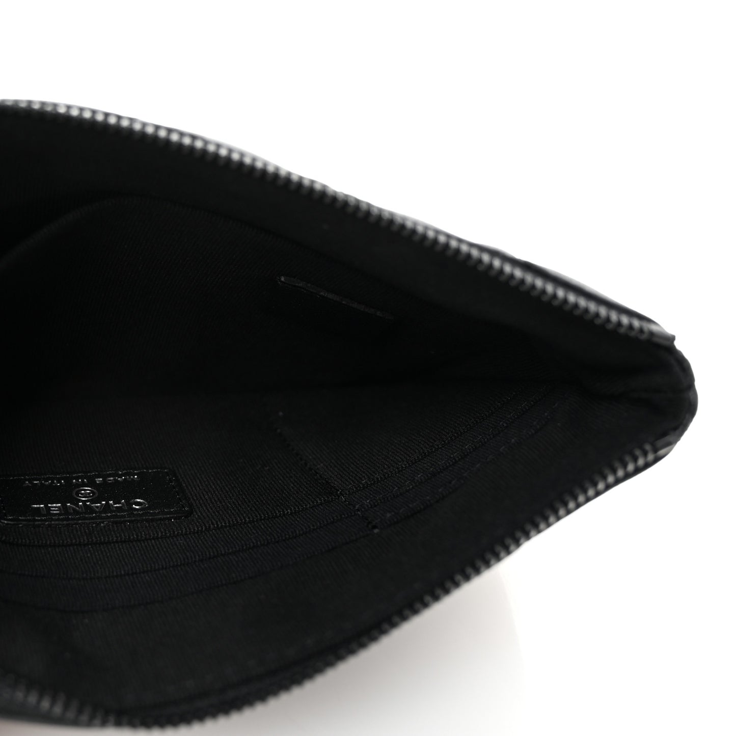 Pearly Lambskin Quilted Cosmetic Case So Black