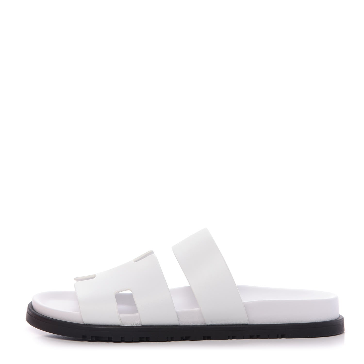 Hermes Calfskin Womens Ankara Sandals 40.5 White 1 of 11