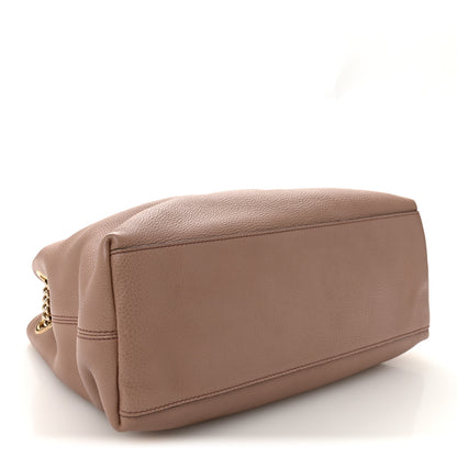 Gucci Pebbled Calfskin Medium Soho Chain Shoulder Bag Camelia 6 of 23