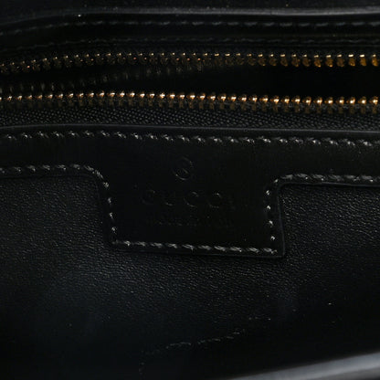 Gucci Boarded Dyana Lux Calfskin Striped Medium Jackie 1961 Hobo Black White 6 of 9