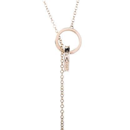 Tiffany 18K Yellow Gold 1837 Interlocking Circles Lariat Necklace 5 of 7