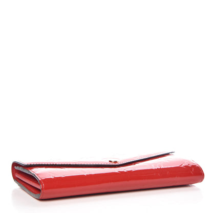 Louis Vuitton Vernis Sarah Wallet NM Cherry 8 of 14