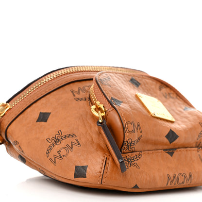 MCM Visetos X-Mini Aren Crossbody Bag Cognac 8 of 11