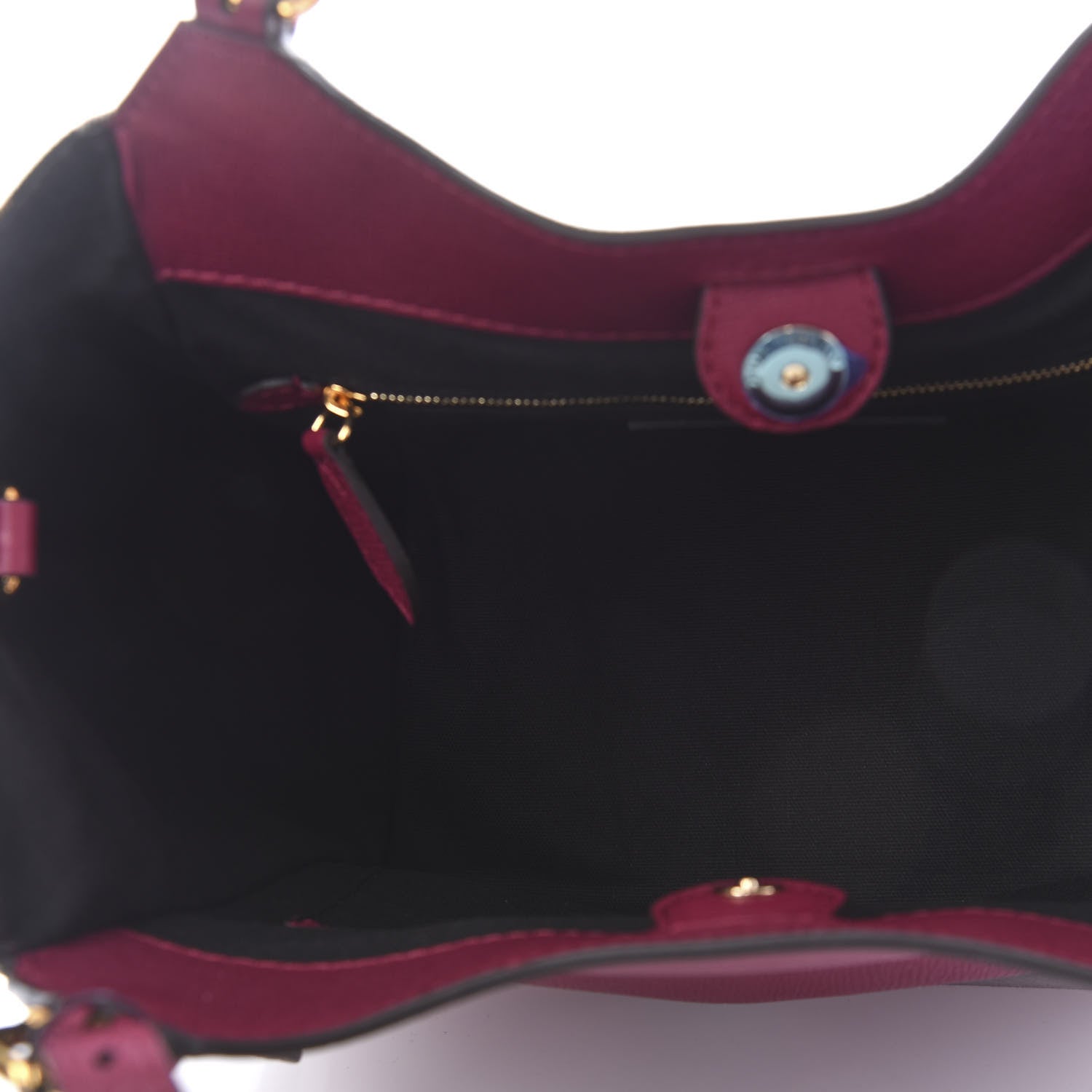 Burberry Grainy Calfskin House Check Small Canterbury Tote Berry Pink 5 of 9