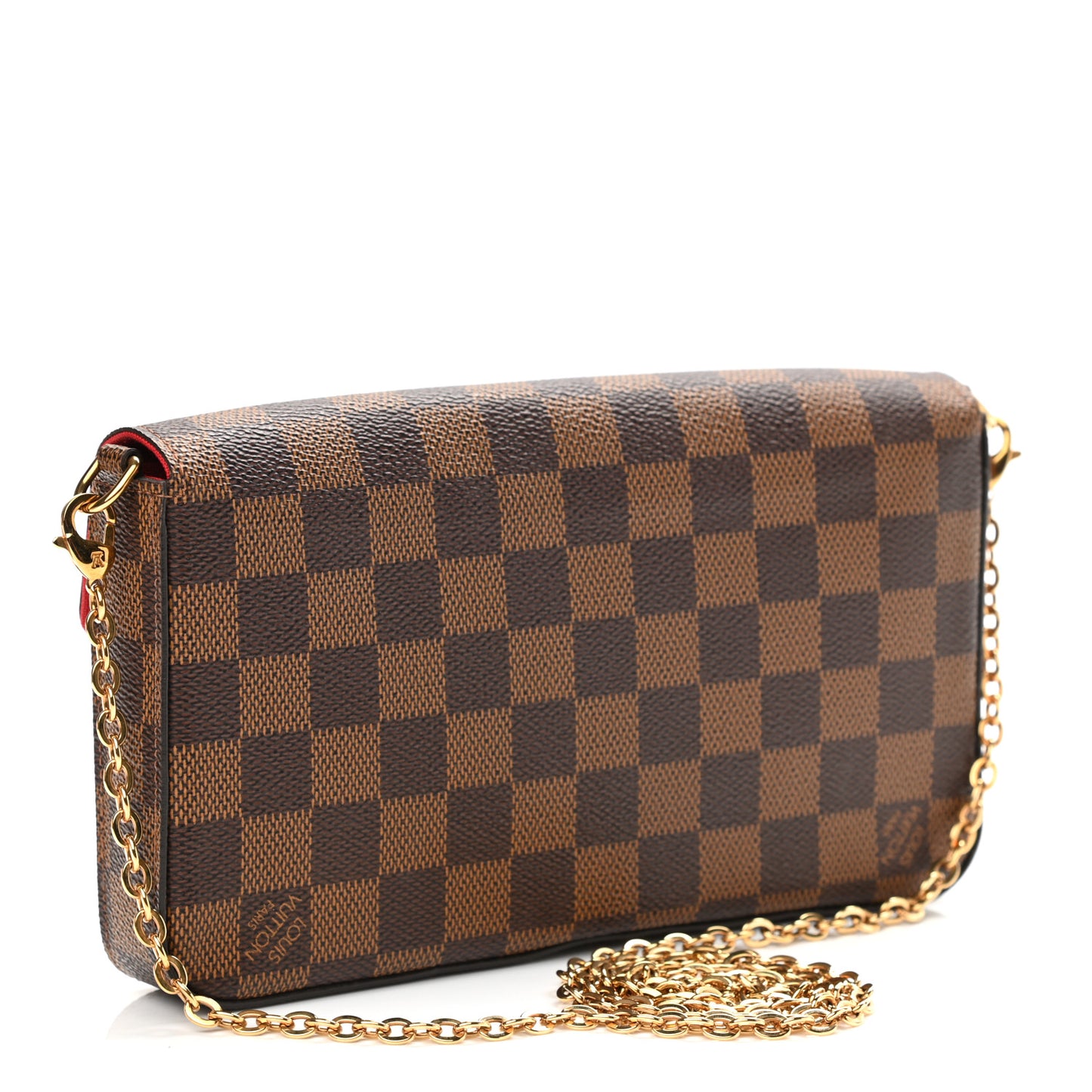 Damier Ebene Pochette Felicie Chain Wallet